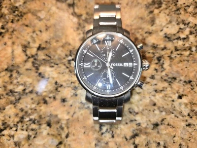 RELOJ BQ2851 NUEVO AUTÉNTICO FÓSIL RHETT CRONÓGRAFO PLATA NEGRO PARA HOMBRE Foto 1 de 4