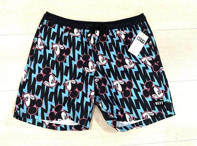 Neff Disney Mickey Mouse Swim Board Beach Trunk Shorts Men Size Large New - Image 1 of 4
