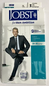 Jobst Men Compression Socks Knee High Regular Size 4 20-30 Khaki - Picture 1 of 5