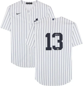 Alex Rodriguez New York Yankees Autographed White Nike Replica Jersey - Picture 1 of 5