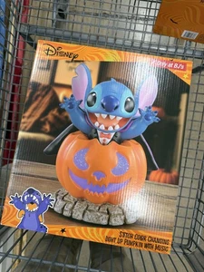 Disney Stitch Color Changing Light Up Pumpkin Halloween Decor BJ's Exclusive - Picture 1 of 8