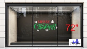 Letrero de vinilo para ventana de tienda de Feliz Navidad calcomanía grande Oracal 651 🎅🎁 - Imagen 1 de 35