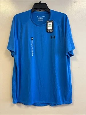 Camiseta Under Armour 1326413 Hombre Entrenamiento Atlético UA Tech 2.0 Azul Talla Grande Foto 1 de 4