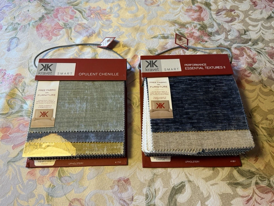 Kravet Smart Opulent Chenille & Performance Essential Textures II Fabric Samples - Image 1 of 4