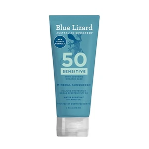 Blue Lizard SENSITIVE Mineral Sunscreen with Zinc Oxide, 3 Fl Oz (Pack of 1)  - Picture 1 of 7