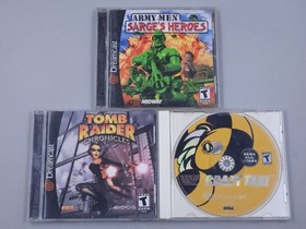 Lot of 3 Games for the Sega Dreamcast (Army Men Sarges Heroes, Crazy Taxi)