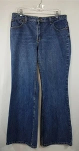 VTG 90s JORDACHE WOMEN SIZE 17/18 100% COTTON BLUE DENIM JEANS EUC - Picture 1 of 10