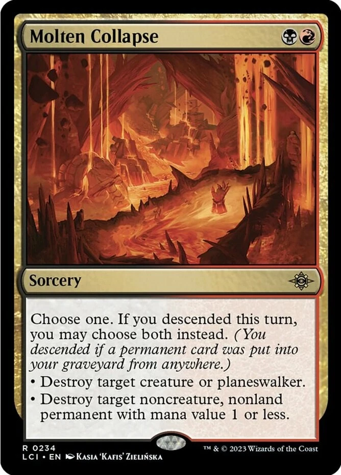 4x MTG Molten Collapse, NM-Mint, English The Lost Caverns of Ixalan - Image 1 of 1