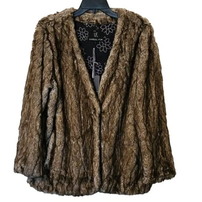 Novo Casaco de Pele Sintética Anthropologie Noemie Ultra Pelúcia $220 - Imagem 1 de 4