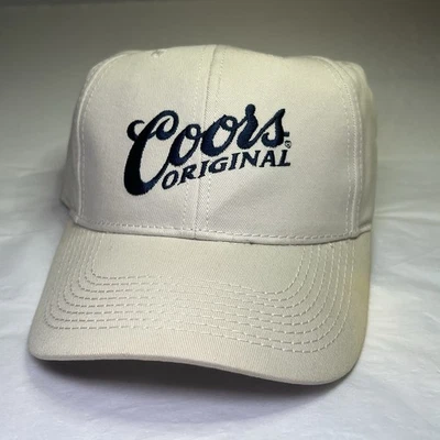 Vintage 80s 90s Coors Original Truckers Hat Cap Snapback Ivory Beer Brewery - Image 1 of 4