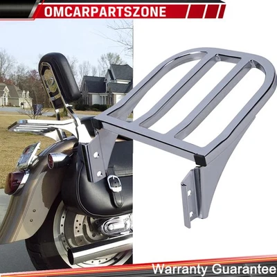 Motorcycle Rear Backrest Luggage Rack For Harley Heritage Softail Dyna Fatboy FL - Image 1 of 4