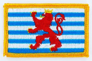 AUFNÄHER Patch FLAGGEN flagge Luxemburg  flag Fahne  7x4.5cm - Picture 1 of 1