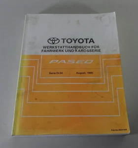 Manual de Taller Toyota Paseo Carrocería Suspensión Caja de Cambios Frenos St. - Imagen 1 de 5