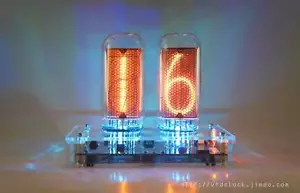 No Tubes-USB Powered IN-18 two Digit NIXIE Tube Clock-(NIXIE TUBE ERA) - Picture 1 of 8