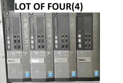 LOTE de 4 Computadoras PC Dell Optiplex 9020 SFF Intel i5-4570 3,2 GHz 8 GB SIN DISCO DURO Foto 1 de 4