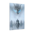 Game Of Thrones Canvas Ice King Ice Dragon Painting Print Wall Art Decor