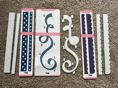 "Lote de 3 troqueles de fiesta Dots Confetti vieiras Quickutz Revolution 12"" bordes" Foto 1 de 4