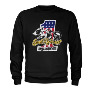 Evel Knievel No. 1 Black Hoodie Size S - Picture 1 of 1