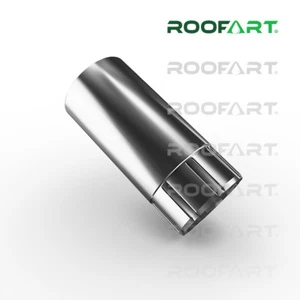 Roofart Fallrohr Regenrohr Ablaufrohr (verzinkt)  1 m lang - Bild 1 von 5