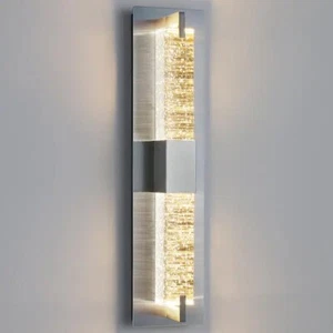 KAISITE Modern 1-Light Brushed Nickel Dimmable LED Wall Sconce Wall Lighting - Picture 1 of 11