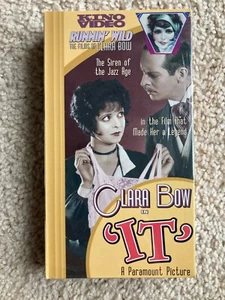 SEALED 1927 "IT" CLARA BOW VHS TAPE OOP KINO VIDEO PARAMOUNT PICTURE FILM vtg - Picture 1 of 3