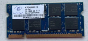 1Gb NANYA 2Rx8 PC2 5300S 555 12 F1 432970-001 NT1GT64U8HA0BN - 3C usata - Foto 1 di 2