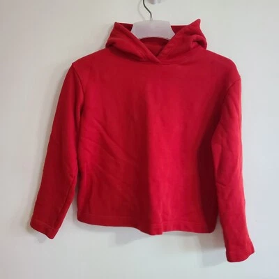 Auténtico pulóver con capucha recortada para mujer Balenciaga rojo talla XS  Foto 1 de 4