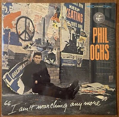 PHIL OCHS I Ain't Marching Anymore 1965 US Elektra STEREO Folk LP VG+/NM Foto 1 de 4