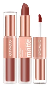 2-in-1 Matte Lip Gloss & Lipstick: Waterproof, Long-Lasting, High Pigment - Picture 1 of 9
