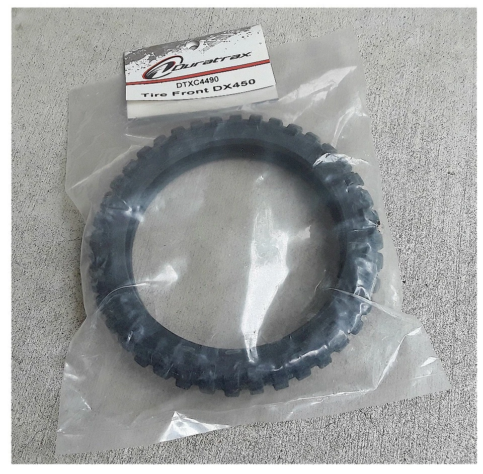 Vintage RC Duratrax DTXC4490 Tire Front DXR450 Motorcycle (1) Old Stock NIB - Image 1 of 1