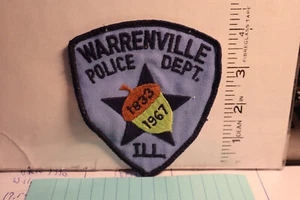 police patch  WARRENVILLE POLICE ILLINOIS - Picture 1 of 1
