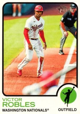 2022 Topps Heritage Victor Robles Washington Nationals #229 - Image 1 of 2