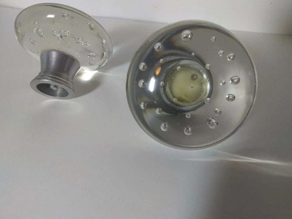 Bola bolha transparente gaveta de vidro armário armário puxador maçaneta alça - Imagem 1 de 4