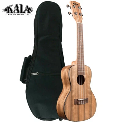 Kala KA-PWC Pacific Walnut Series Concert Size Ukulele Light Brown with Gig Bag - Image 1 of 4