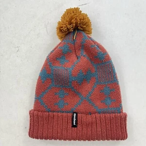 Patagonia Kids Powder Town Beanie Winter Hat Cap Pom Unisex - Picture 1 of 4