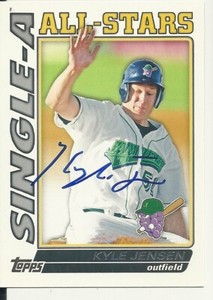 Kyle Jensen Jamestown Jammers Personally Autographed Card