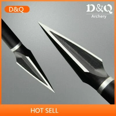 12X Carbon Broadheads 125Grain Shooting Archery Arrowheads Points 3 Sharp Blade - Image 1 of 4