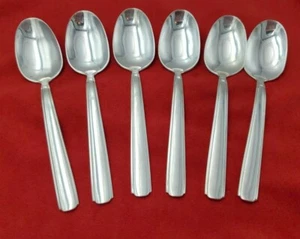 Grupo de 6 cucharaditas plateadas de Oneida aspecto moderno 9667 - Imagen 1 de 7