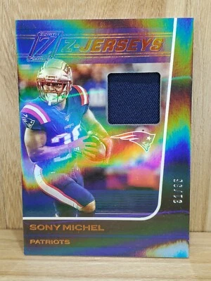 2020 Zenith SONY MICHEL Copper Z-Jerseys Patch Relic Card Patriots SSP /35 - Image 1 of 2