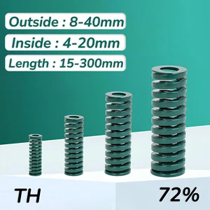 TH Heavy Load Duty Compression Die Spring, 8-40mm Diameter & Up To 300mm Long - Picture 1 of 3