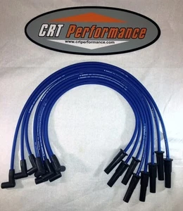 FORD FE HEI 332,352,360,390,406,427,428 + BLUE 8MM SILICONE SPARK PLUG WIRES - Bild 1 von 2