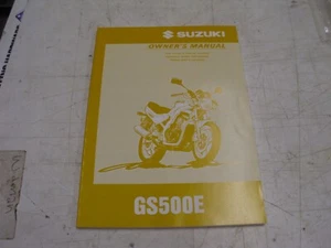 OEM Suzuki 1997 (V) GS500E Owner's Manual, April 1996 EN, 99011-01D58-03A!# - Picture 1 of 12