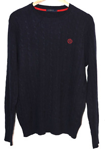 Henri Lloyd Kabelstrick Wollpullover marineblau Größe L