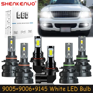 For Ford Explorer 2002-2005 6X LED Headlights High Low Beam Fog Light Bulbs Z8 - Picture 1 of 20