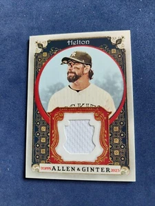 Todd Helton 2023 Topps Allen and Ginter Jersey Patch Relic Rockies HOF  - Picture 1 of 3