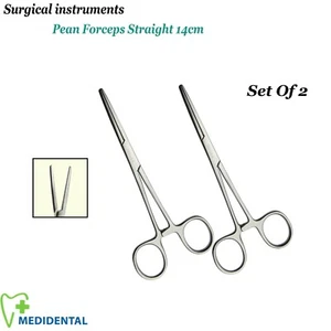 Strumenti Odontoiatrici Chirurgici Pinza Pean Dritta 14cm Termostato Strumenti Laboratorio - Foto 1 di 4