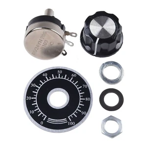 With Knob-Rotary Taper Carbon Potentiometer With Diameter RV24YN 20S B103 10K Oh - Picture 1 of 16