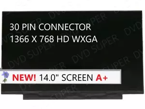 HP 14-fq0020 14-FQ0020NR 14-FQOO2ONR LCD LED Screen 14" WXGA HD Panel New - Picture 1 of 3
