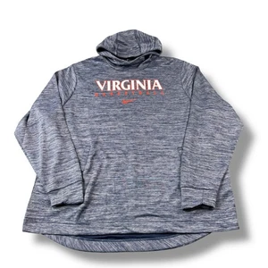 Nike Virginia Cavaliers Basketball Spellout Spotlight Dri-Fit Hoodie Men 2XL EUC - Picture 1 of 6