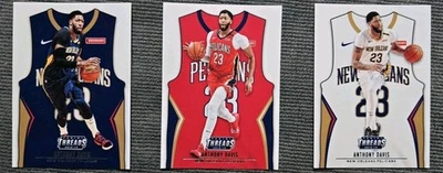 Anthony Davis LOT of 3 Cards 2018-19 Panini Threads Jersey Short Print Inserts - Image 1 of 4